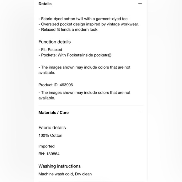 Uniqlo Utility Jacket Chore Coat Canvas Field Gray Men’s Women’s Unisex Small - Picture 9 of 9